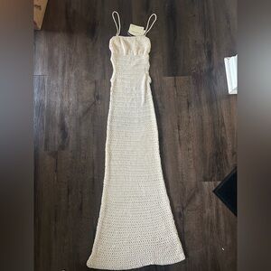 Peppermayo Keeping Cool Crochet Maxi Dress